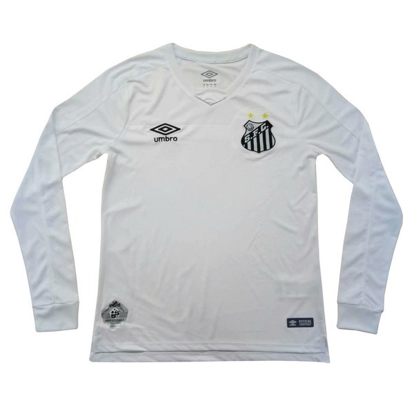 Camiseta Santos 1ª Kit ML 2019 2020 Blanco